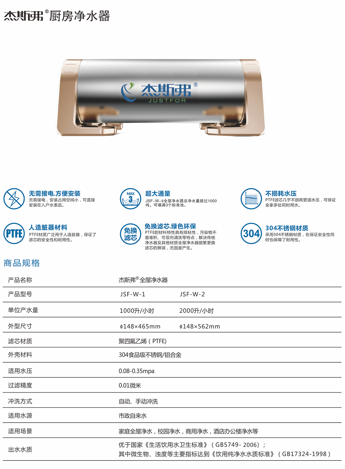 杰斯弗熱水凈水器（JSF-W-1、JSF-W-2）-1